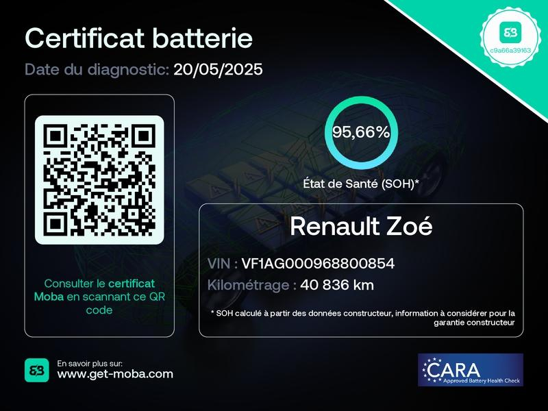 RENAULT Zoe d’occasion à vendre à SAINT PIERRE LES NEMOURS chez DPL - SNCA (Photo 3)